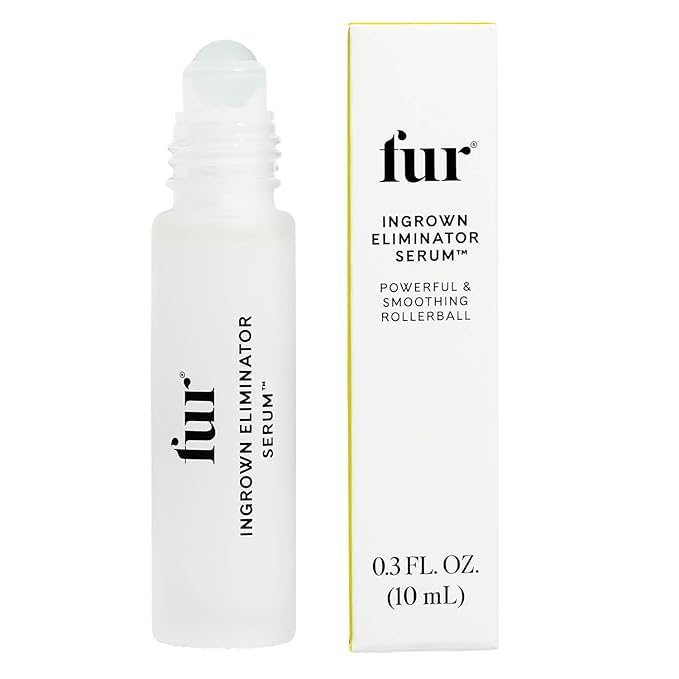 Fur Ingrown Eliminator Serum Rollerball travel size bottle for portable post-removal care.