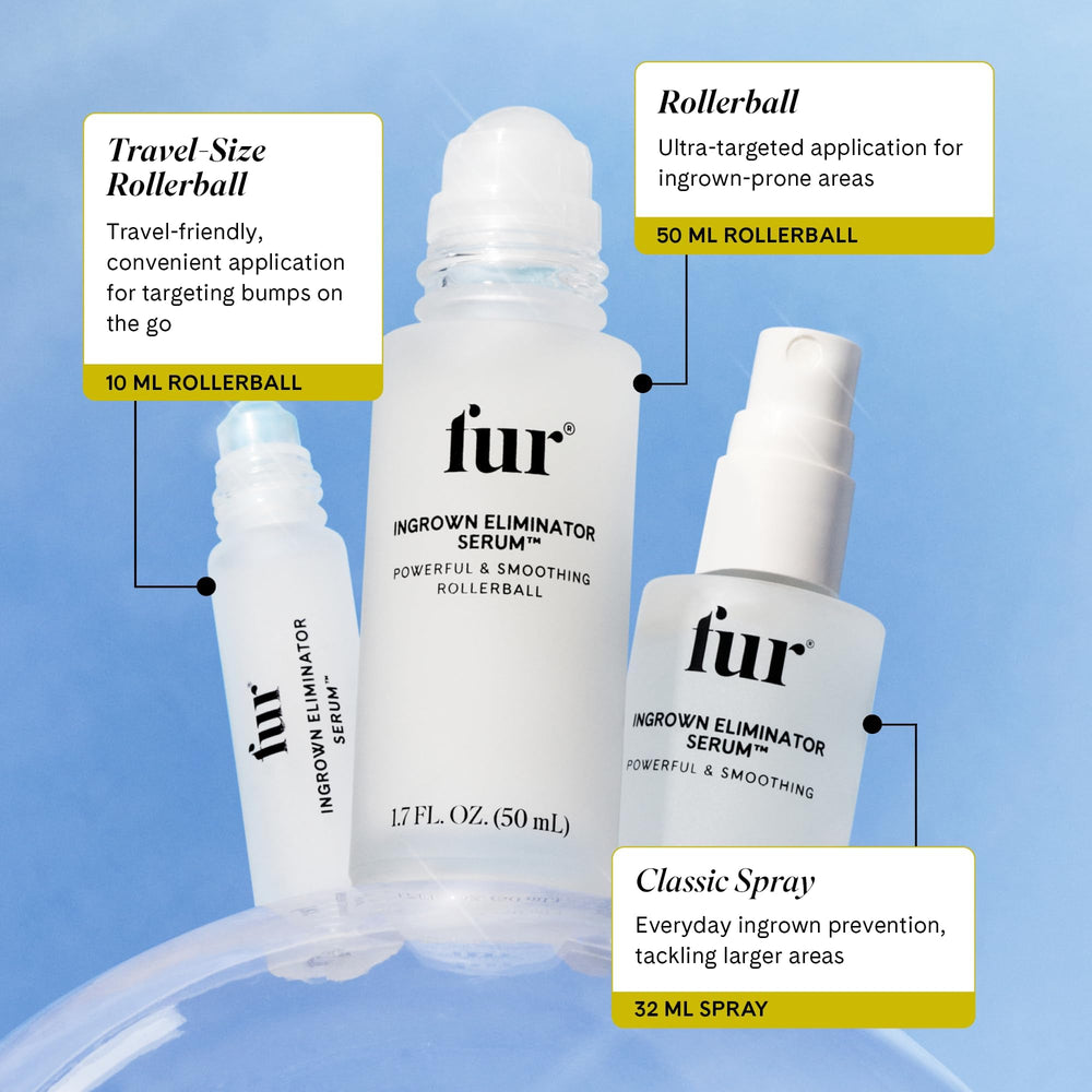 Fur Ingrown Eliminator Serum Rollerball vegan formula supports gentle post-removal care.
