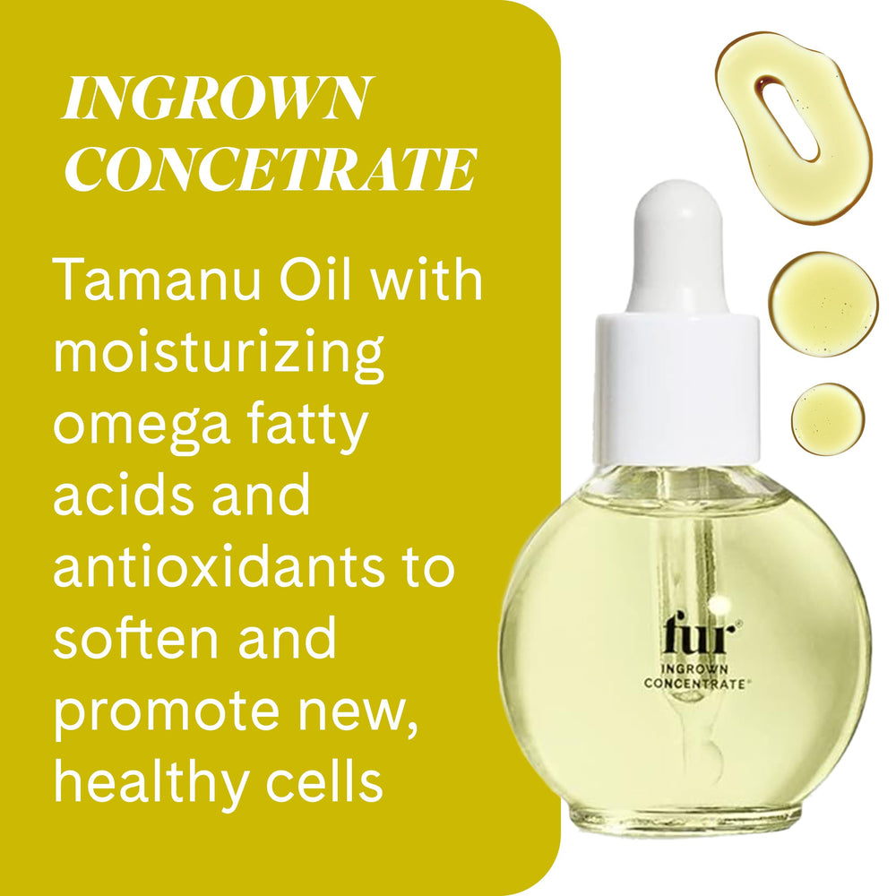 Fur Ingrown Hair Care Duo concentrate application showing targeted pore care