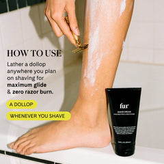 Fur Shave Cream moisturized skin with soft, hydrated texture after use