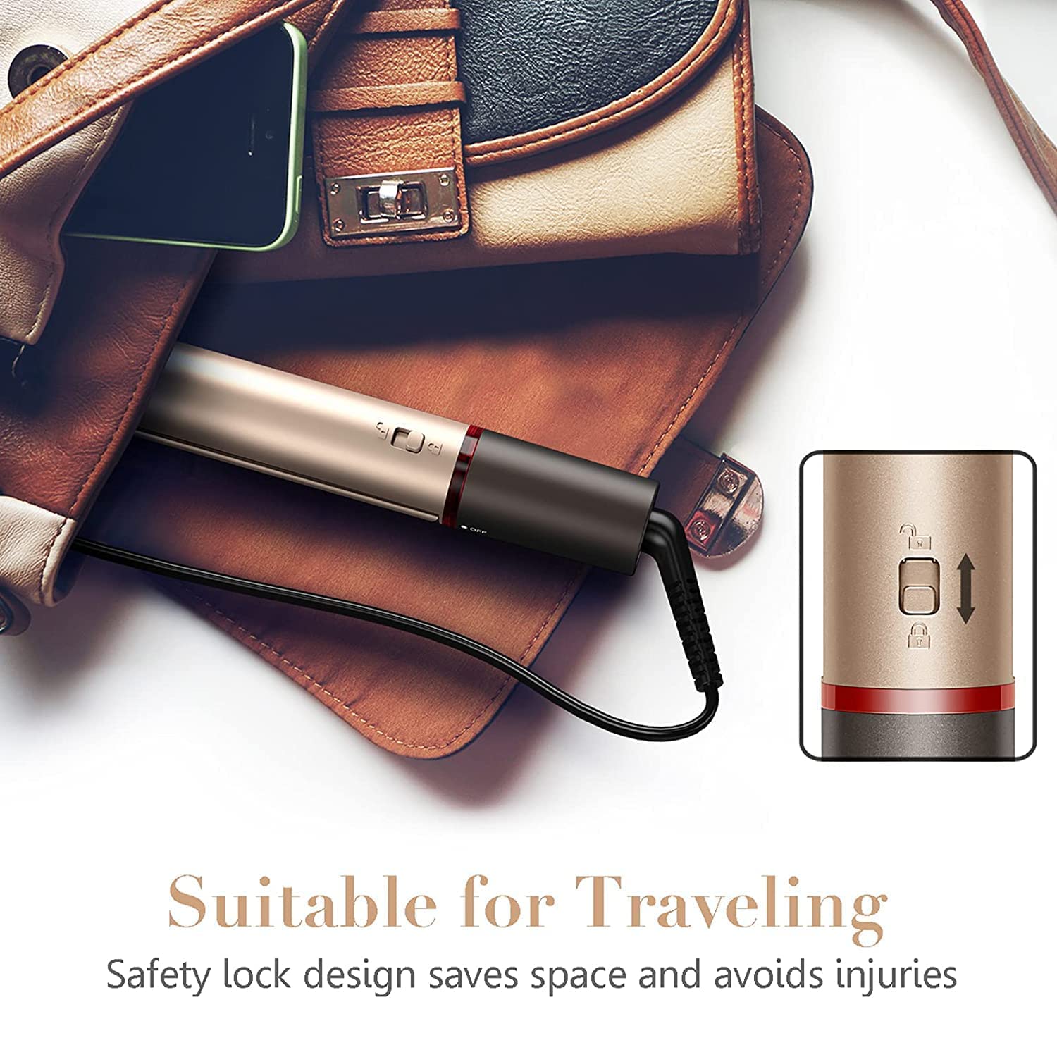 FURIDEN 360-degree swivel cord enables easy maneuvering during styling.
