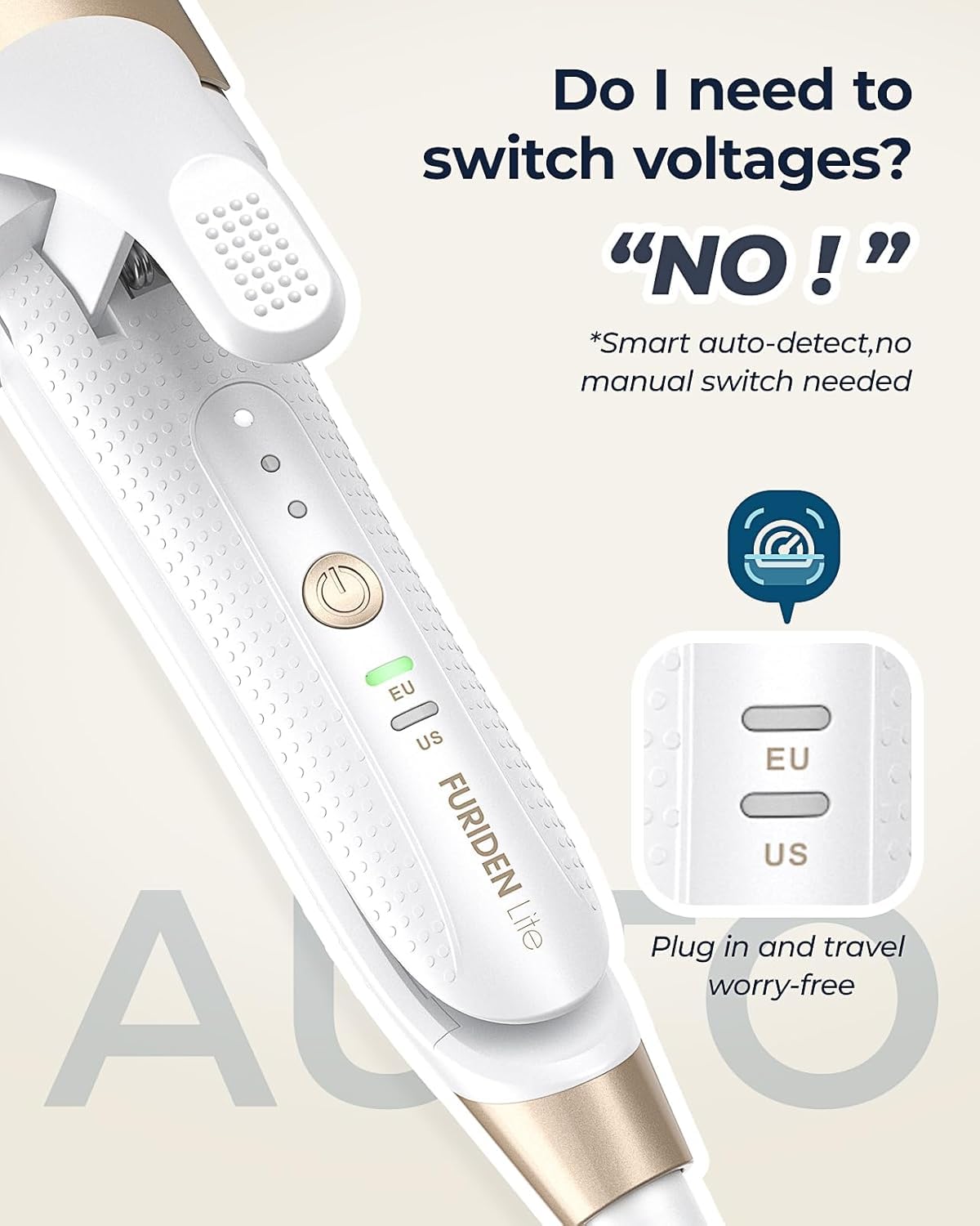 FURIDEN Lite ceramic-barrel heat distribution enables consistent waves.