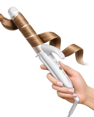FURIDEN Lite dual-voltage curling iron in compact travel box for easy packing.
