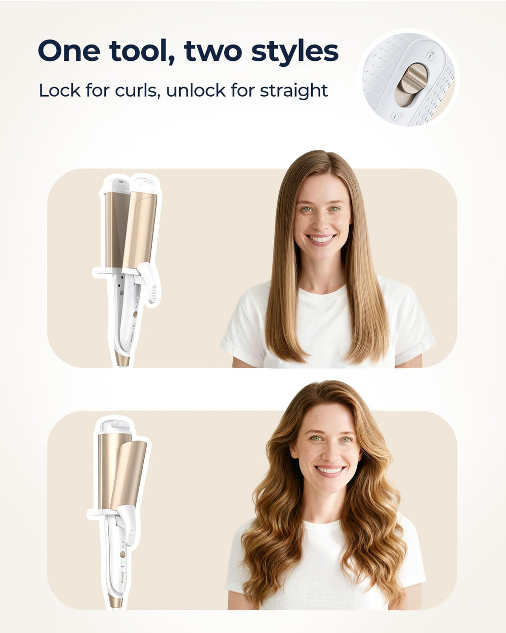 FURIDEN Lite compact design fits in carry-on for on-the-go styling.