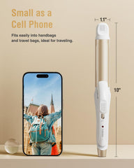 FURIDEN Lite dual-voltage travel iron showcases global compatibility for seamless styling abroad.