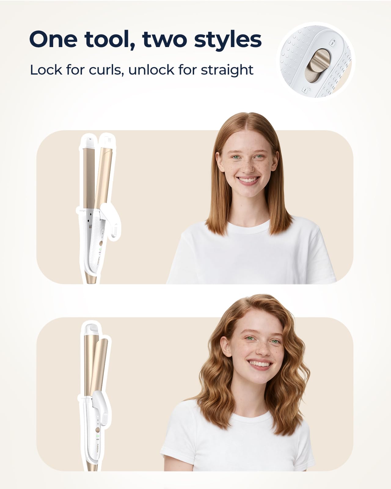 FURIDEN Lite quick-frizz control for crisp, lasting curls.
