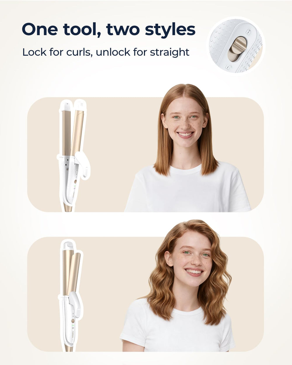FURIDEN Lite quick-frizz control for crisp, lasting curls.