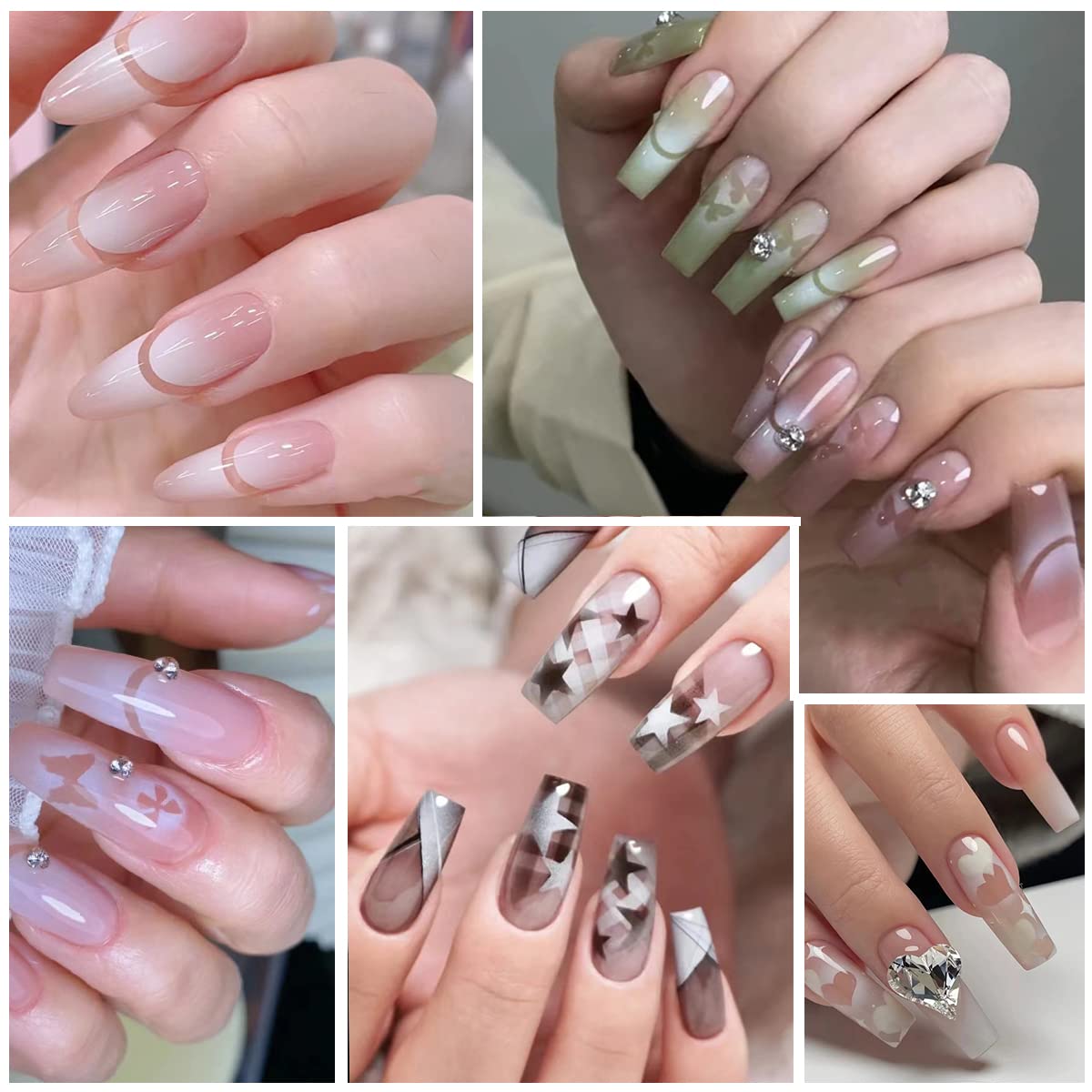 Furimuk airbrush nail stencils christmas tree motif for seasonal decor on nails.