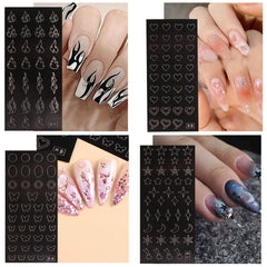 Furimuk airbrush nail stencils snowflake pattern for festive nail art at home.