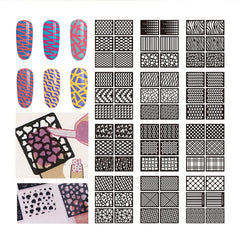 Furimuk nail stencils 72-design variety fuels creative nail art ideas
