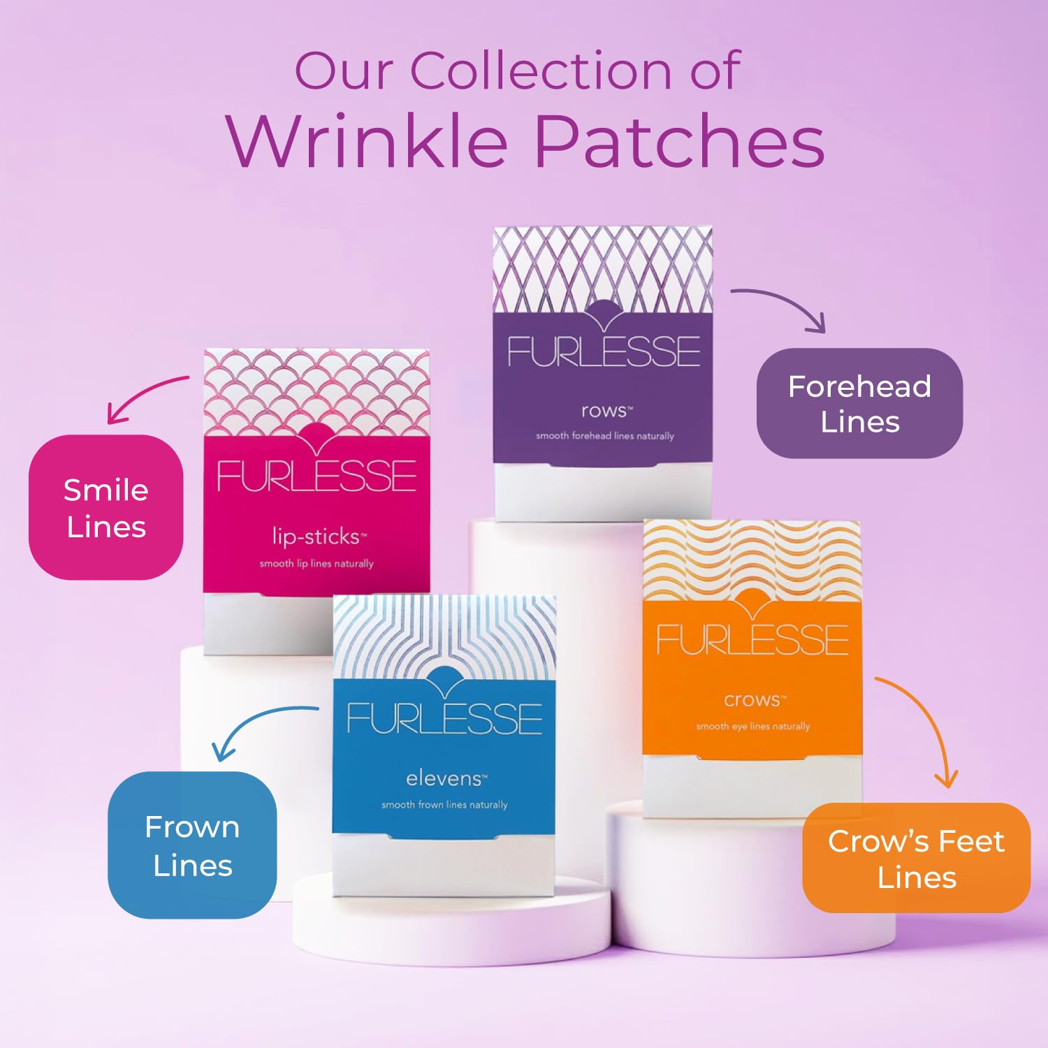 Furlesse Elevens clear patch material offers discreet non-invasive wrinkle support.
