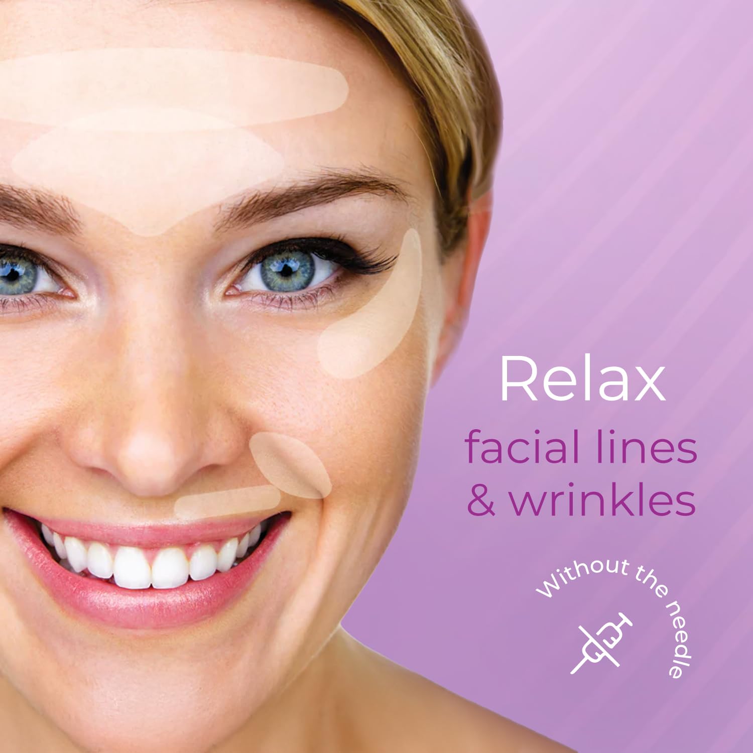 Furlesse Elevens wrinkle patches closeup highlighting clear, hypoallergenic design for sensitive skin.