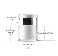 Furnido airless-pump-jar-2-pack compact, travel-ready skincare containers.