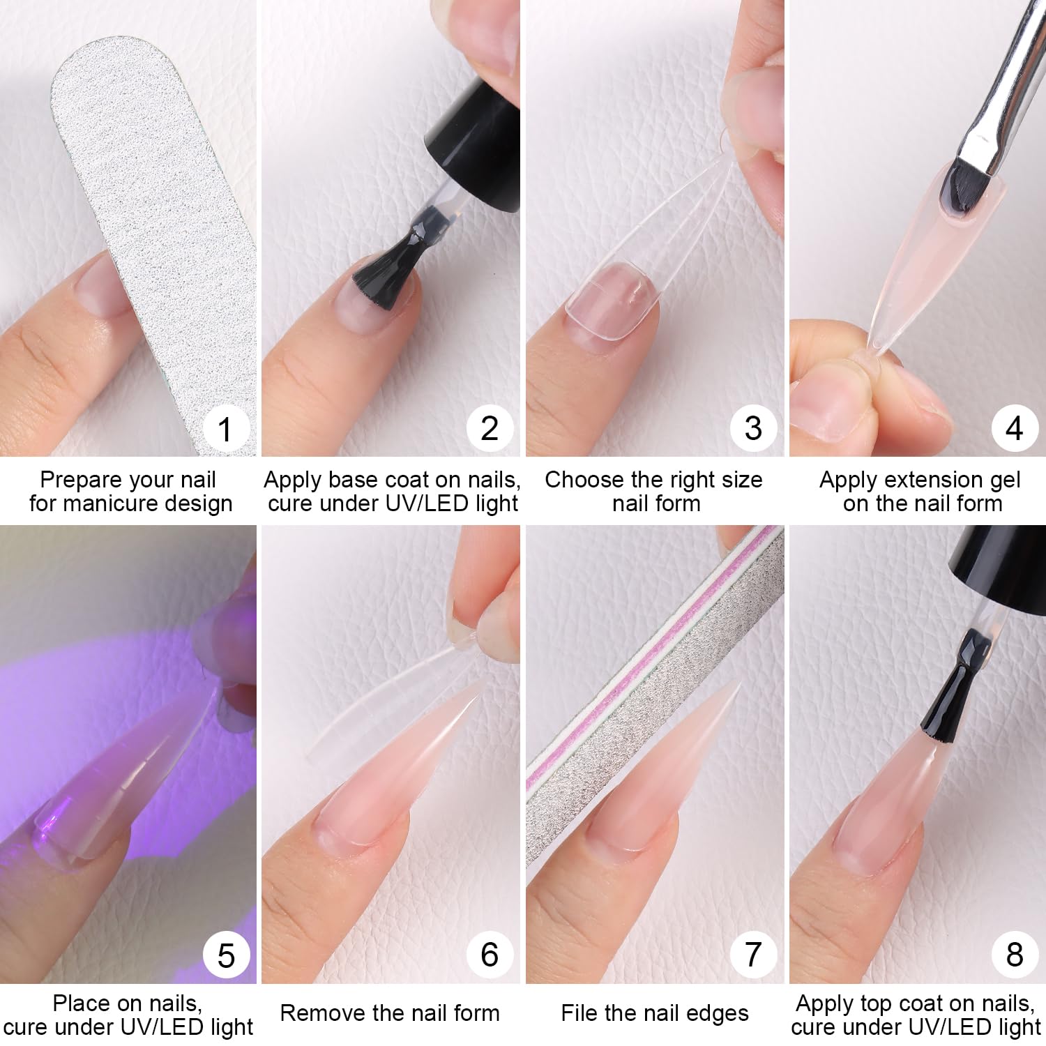 Furtherpretty double-ended brush included for smooth self-leveling application