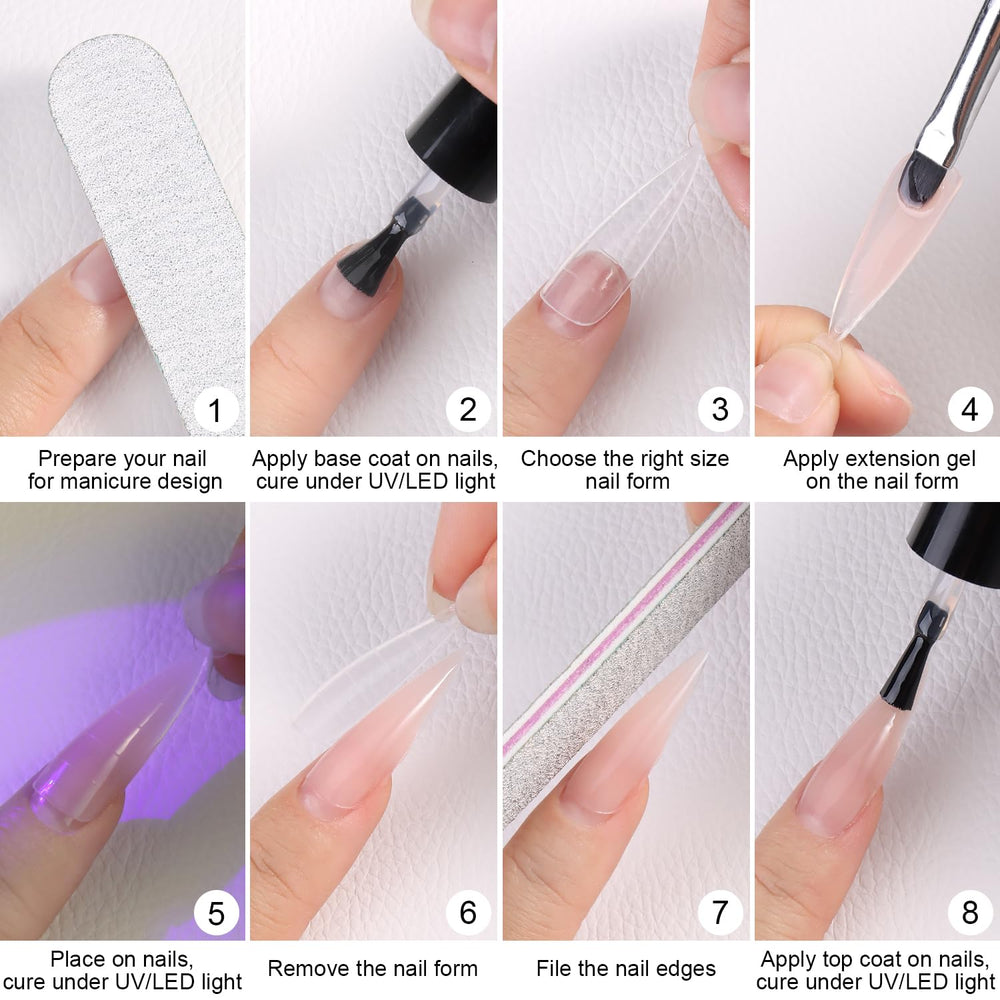 Furtherpretty double-ended brush included for smooth self-leveling application