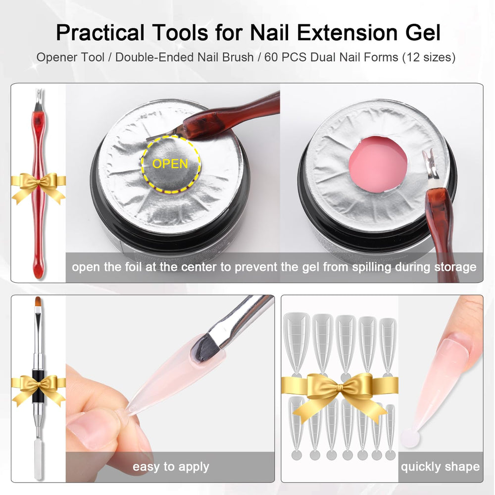 Furtherpretty dual nail forms ready for precise nail extensions