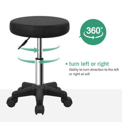 FURWOO round stool seat diameter 33.5cm offers broad, comfortable seating.
