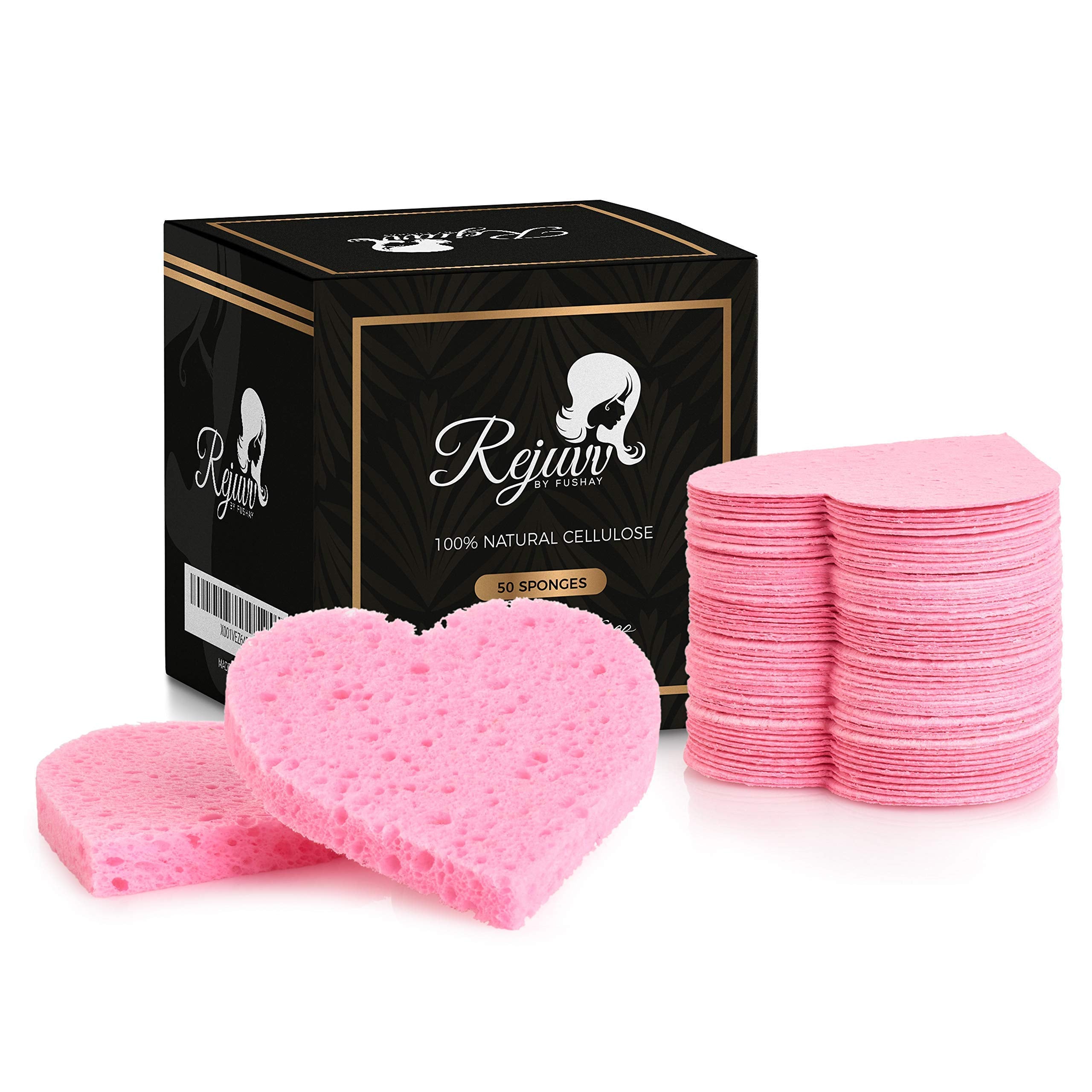 Fushay compressed facial sponge pack shot for salon-grade bulk supply.