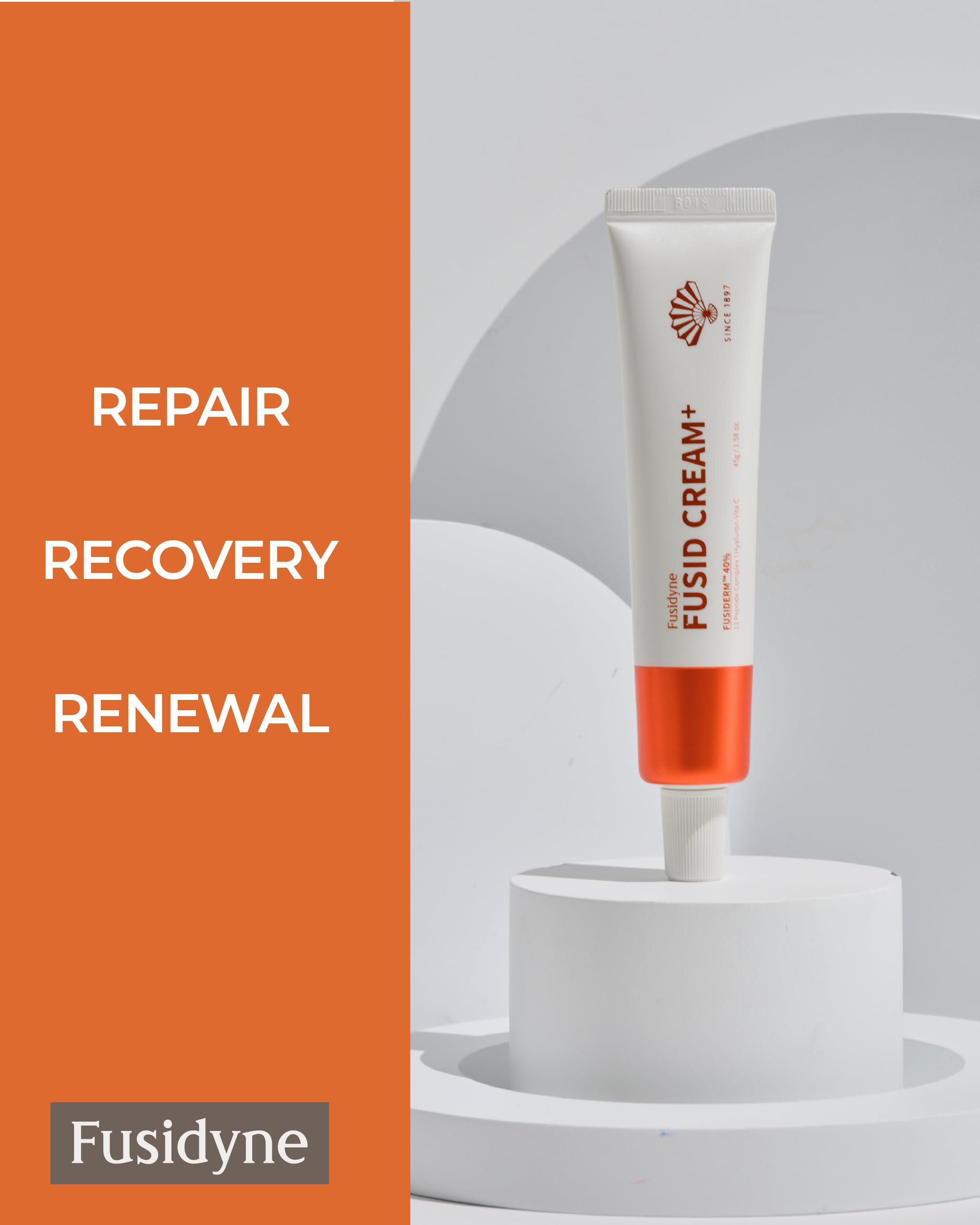 FUSIDYNE Fusid Cream Plus hands applying cream for moisturized, refreshed skin