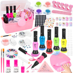 FUSPWEAO kids nail polish set packaging shows colorful tools for creative play