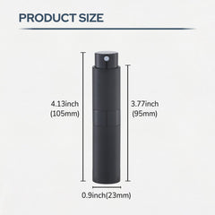 Fusupak perfume atomizer travel bottle—sleek 8ml for carry-on fragrance touch-ups.