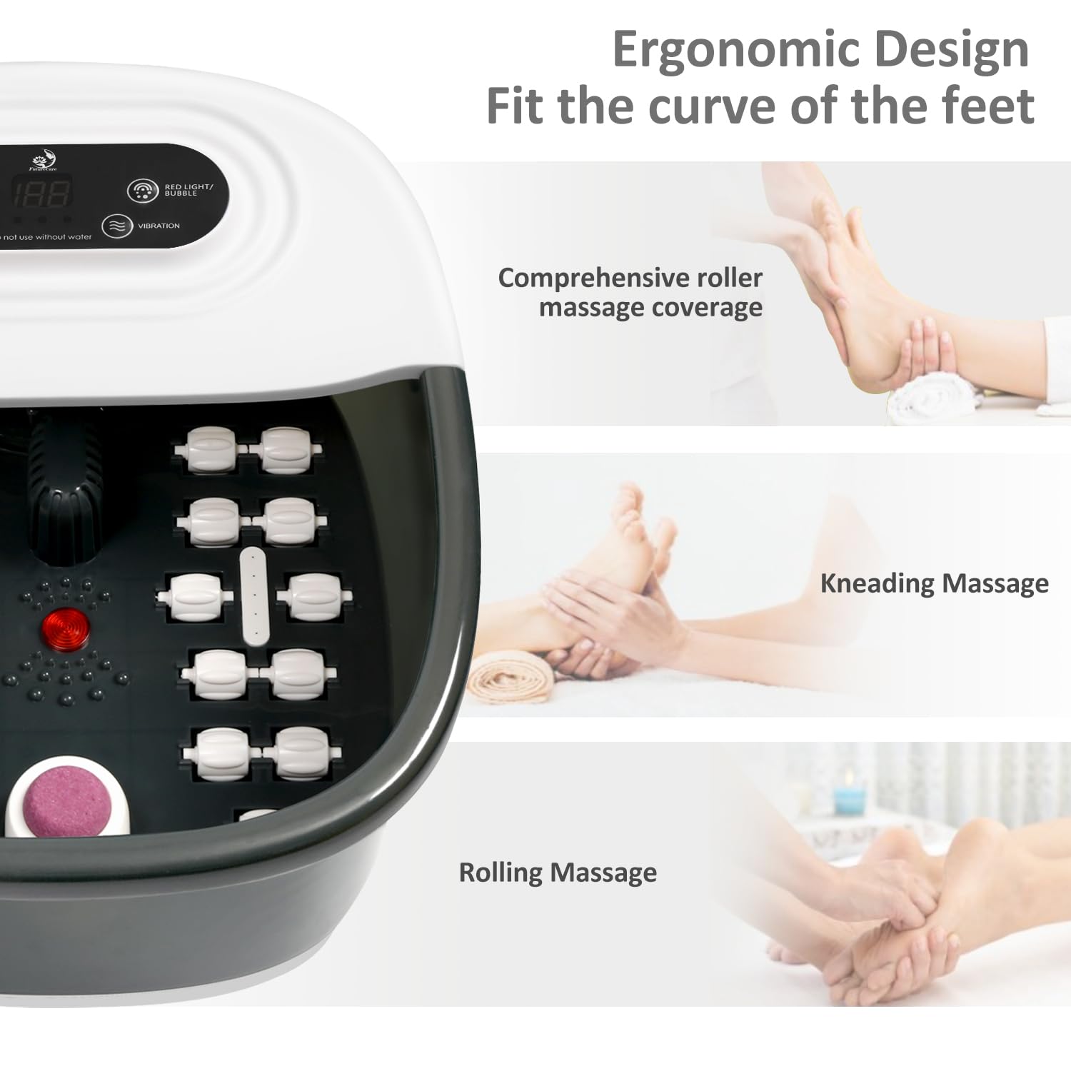 FutureCare Foot Spa pumice-stone enables natural callus care