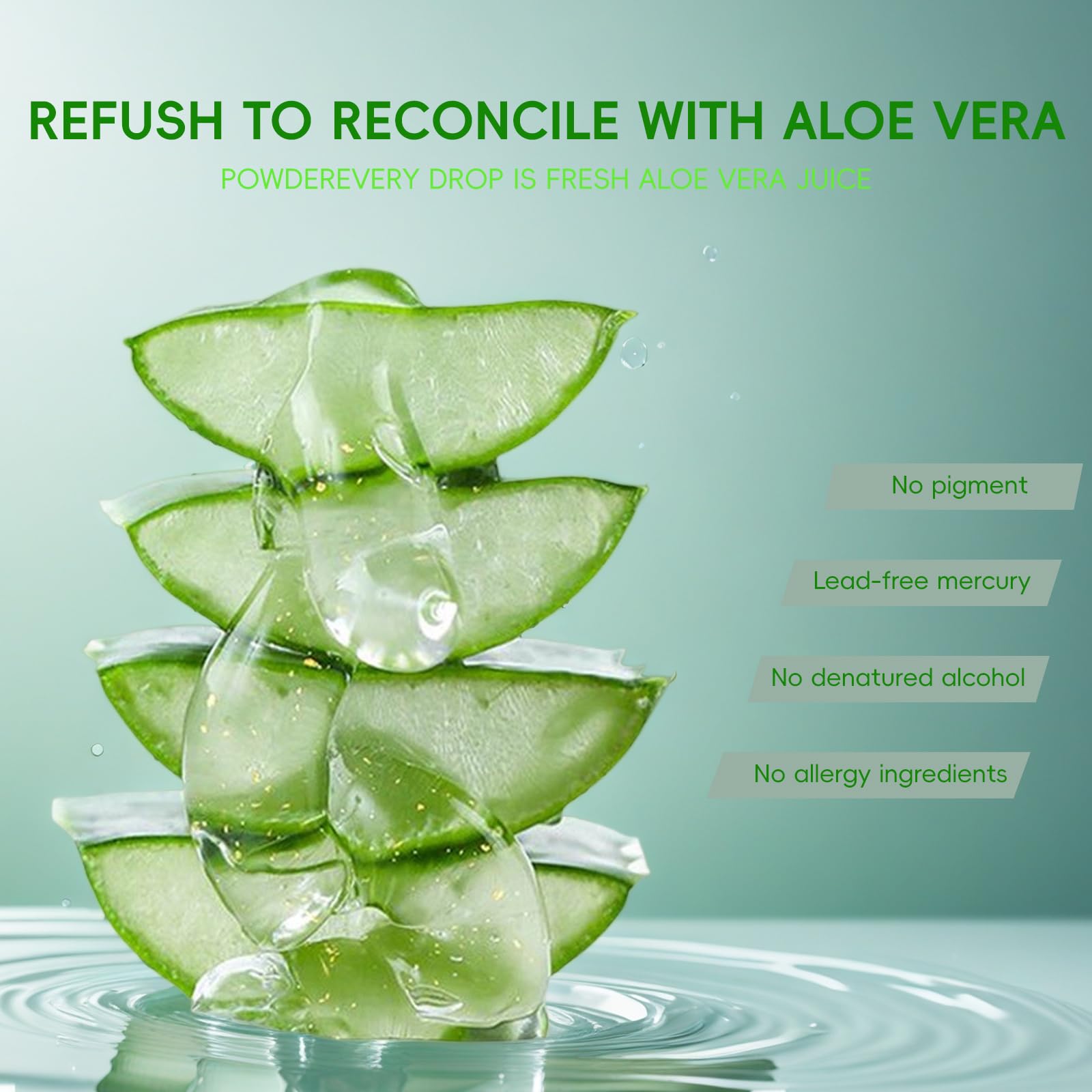 Fuveuua Aloe Gel applied to the face for gentle daily moisture.
