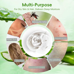 Fuveuua Aloe Gel used for hair care and lightweight hydration.