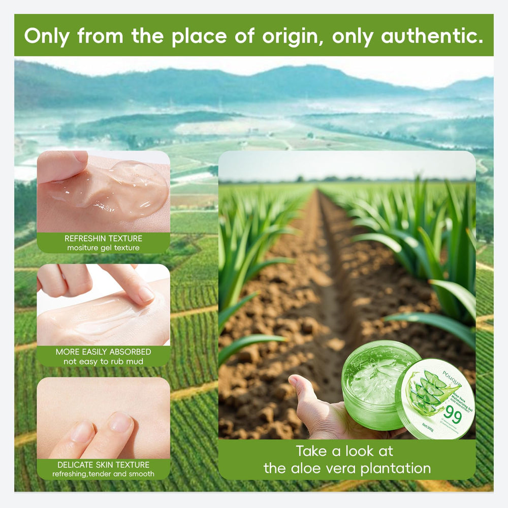 Fuveuua Aloe Gel travel-size bottle for on-the-go sun care.