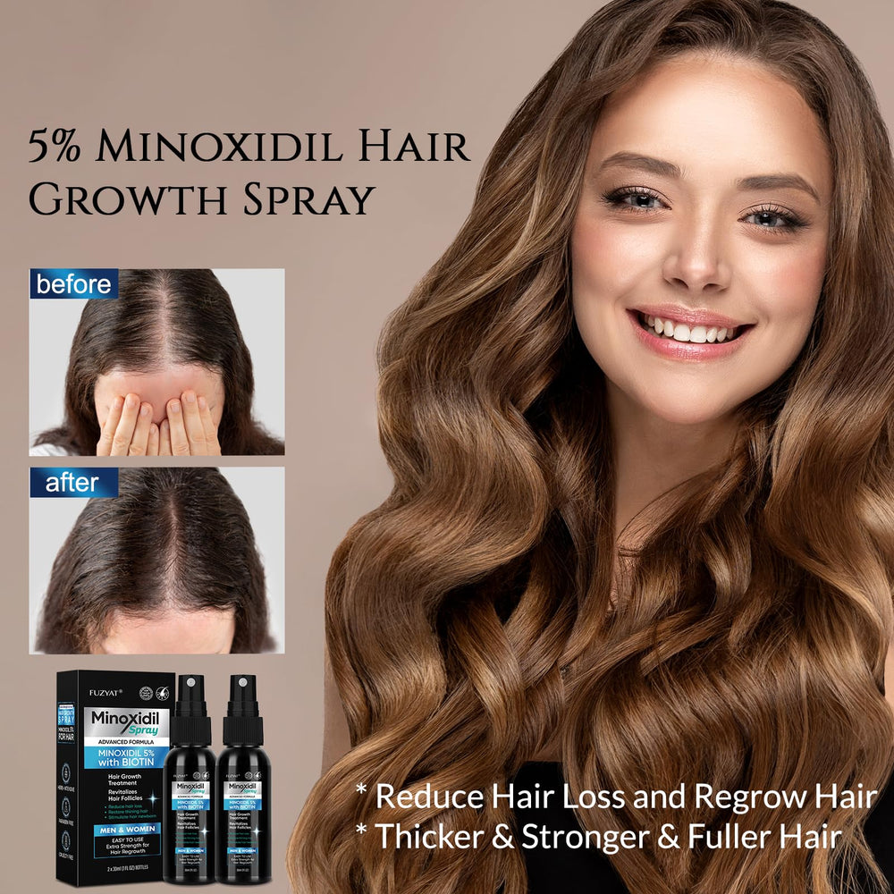 FUZYAT Minoxidil pumps show precise 1 ml dosing for consistent use.