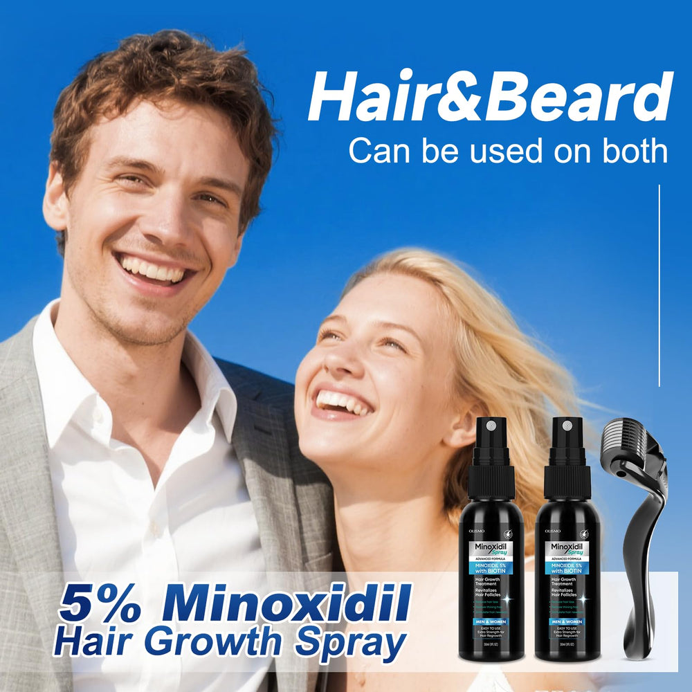 FUZYAT minoxidil spray packaging 60ml unscented formula