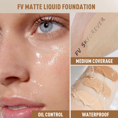 FV foundation lightweight liquid formula demonstrates featherweight wear and breathable coverage.