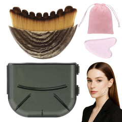 Fvbber lymphatic drainage massager face eases puffiness for a refreshed look.