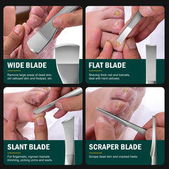 FVION ergonomic handle design closeup highlighting comfortable grip during pedicure