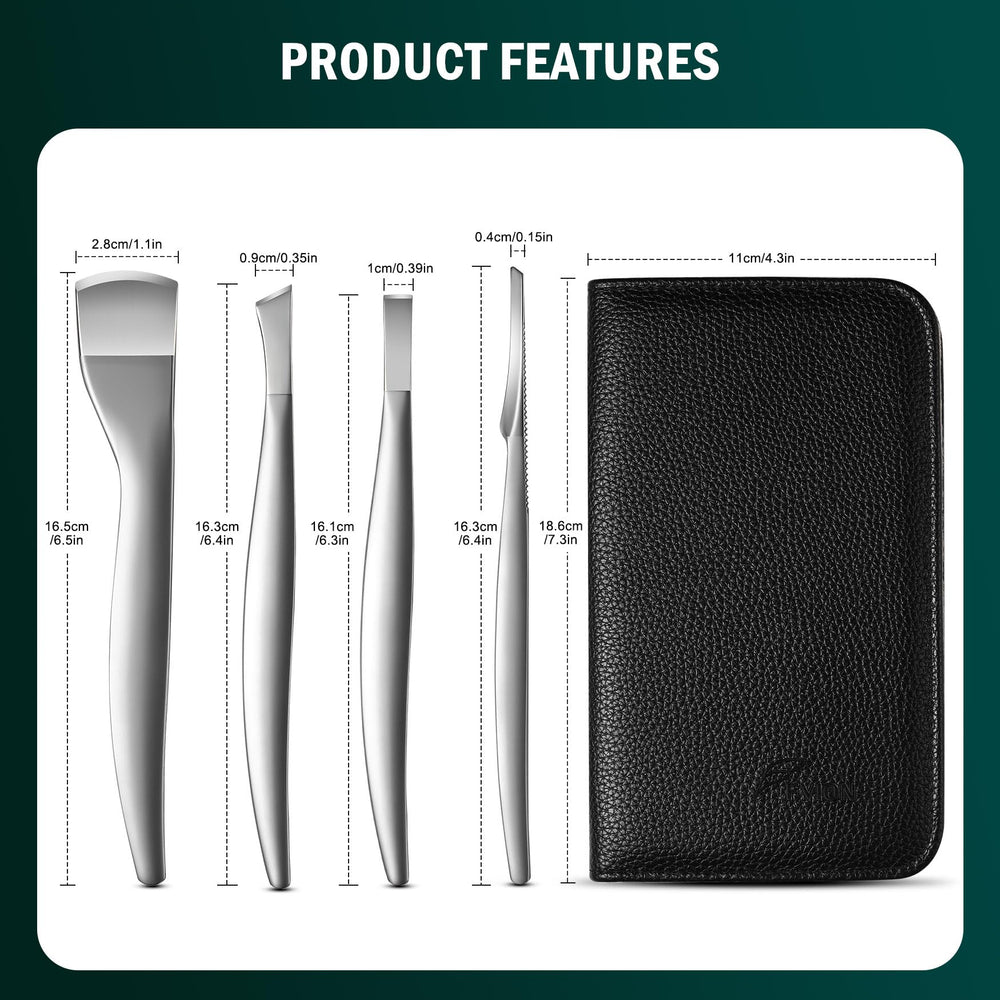 FVION professional-foot-care grooming image shows ready-to-use blades for salon-like results