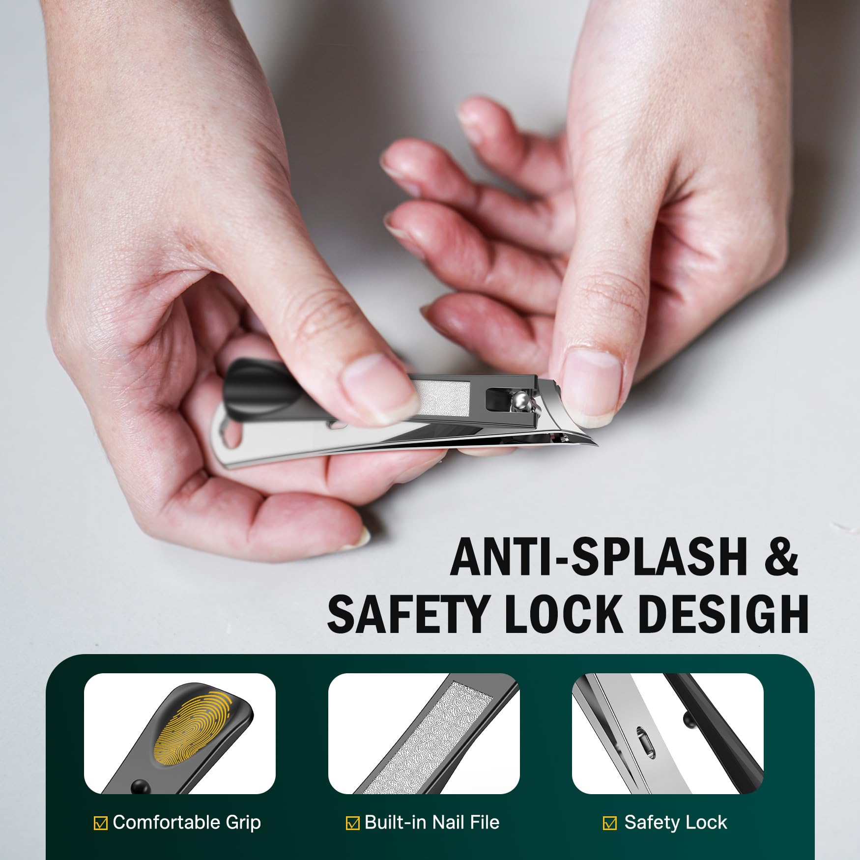 FVION Slanted Edge grip-handle in use reduces hand fatigue during trimming