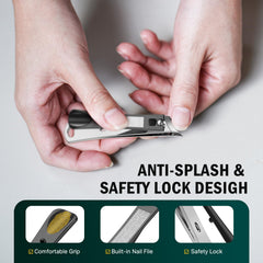 FVION Slanted Edge grip-handle in use reduces hand fatigue during trimming