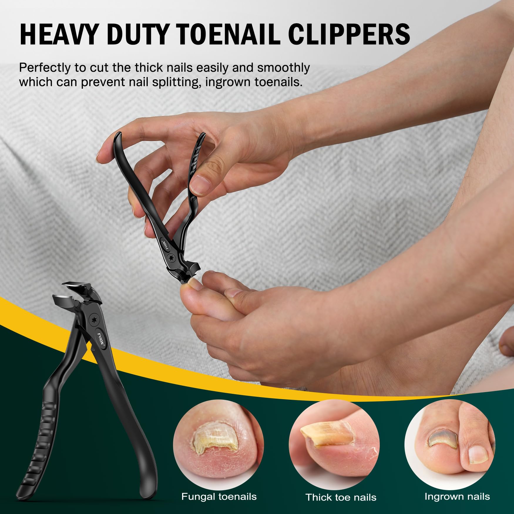 FVION anti-slip handle offers a comfortable grip and reduced hand fatigue during grooming.