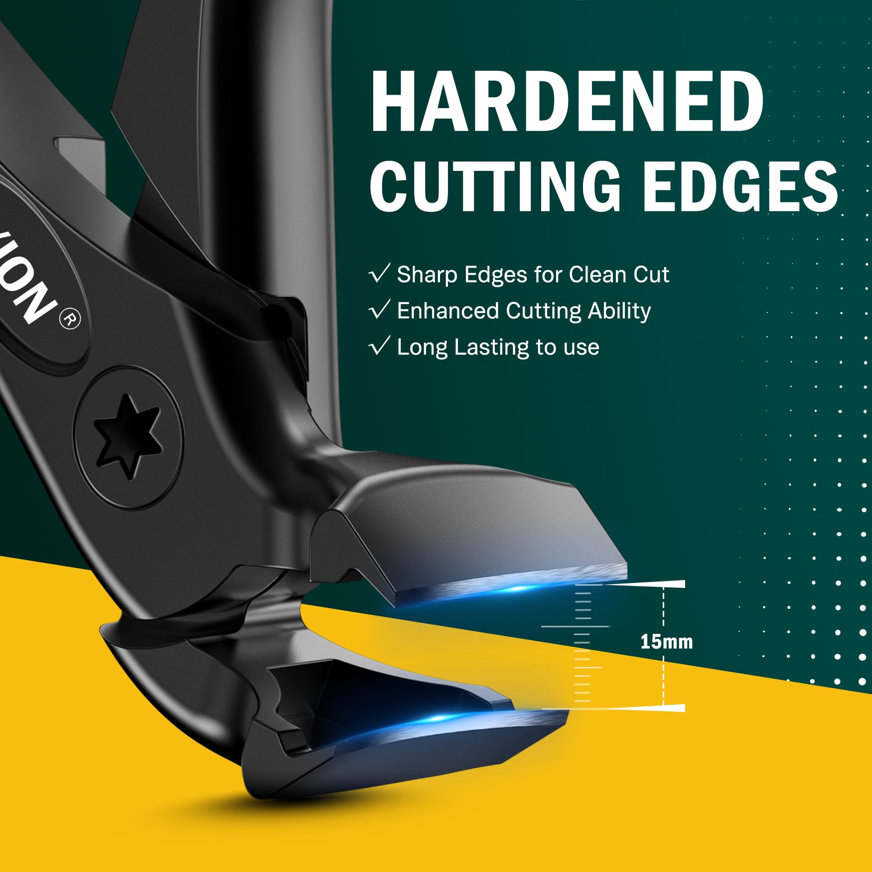 FVION curved-head clippers provide precise trimming with clear visibility and minimal bending.