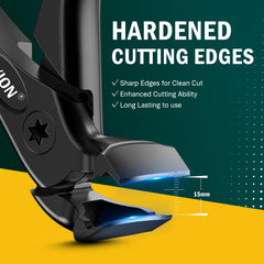 FVION curved-head clippers provide precise trimming with clear visibility and minimal bending.