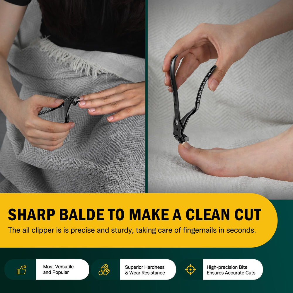 FVION German stainless steel clippers deliver durable rust-resistant nail-cutting performance.