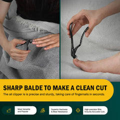 FVION German stainless steel clippers deliver durable rust-resistant nail-cutting performance.