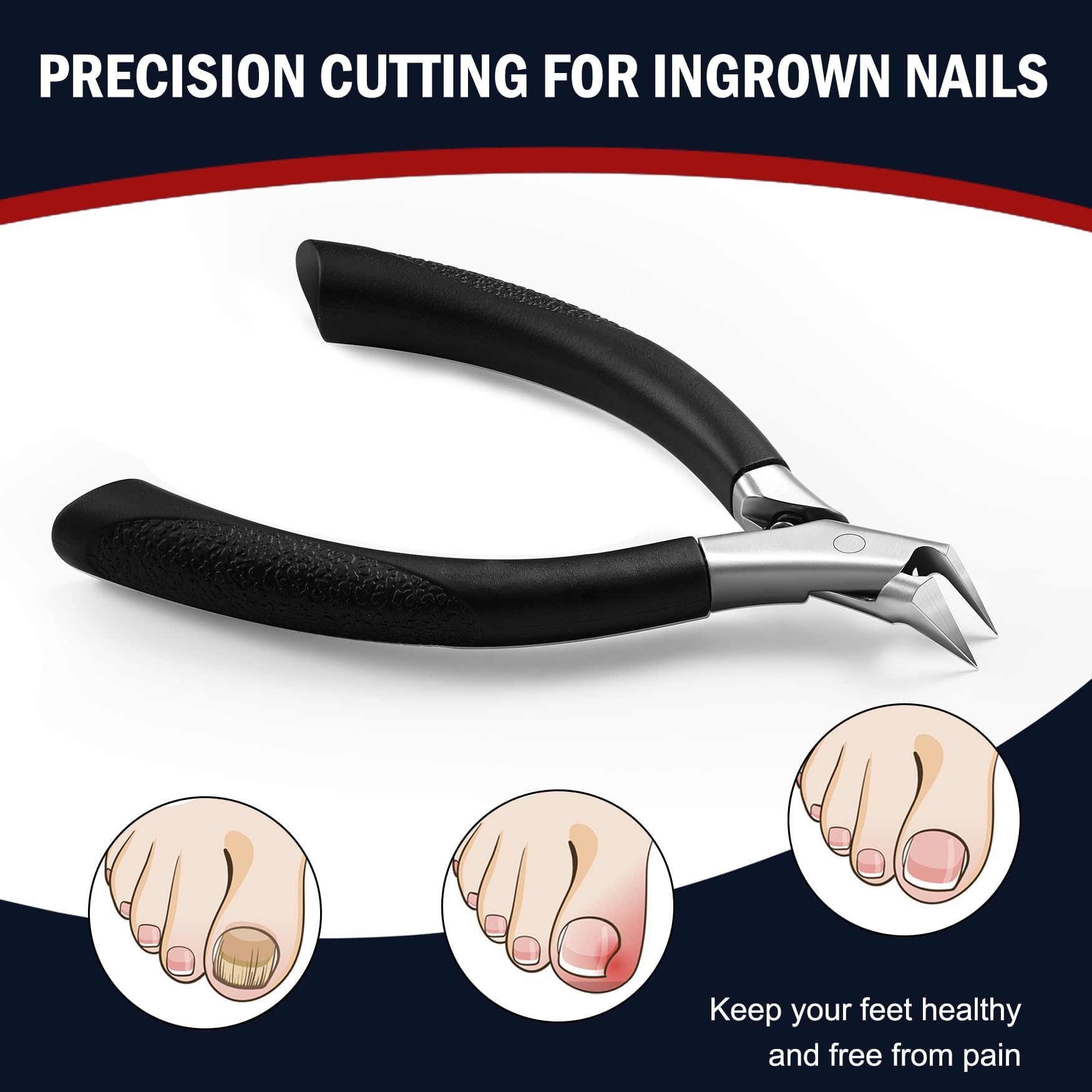 FVION silicone-handled clippers offer a comfortable grip during trimming sessions.