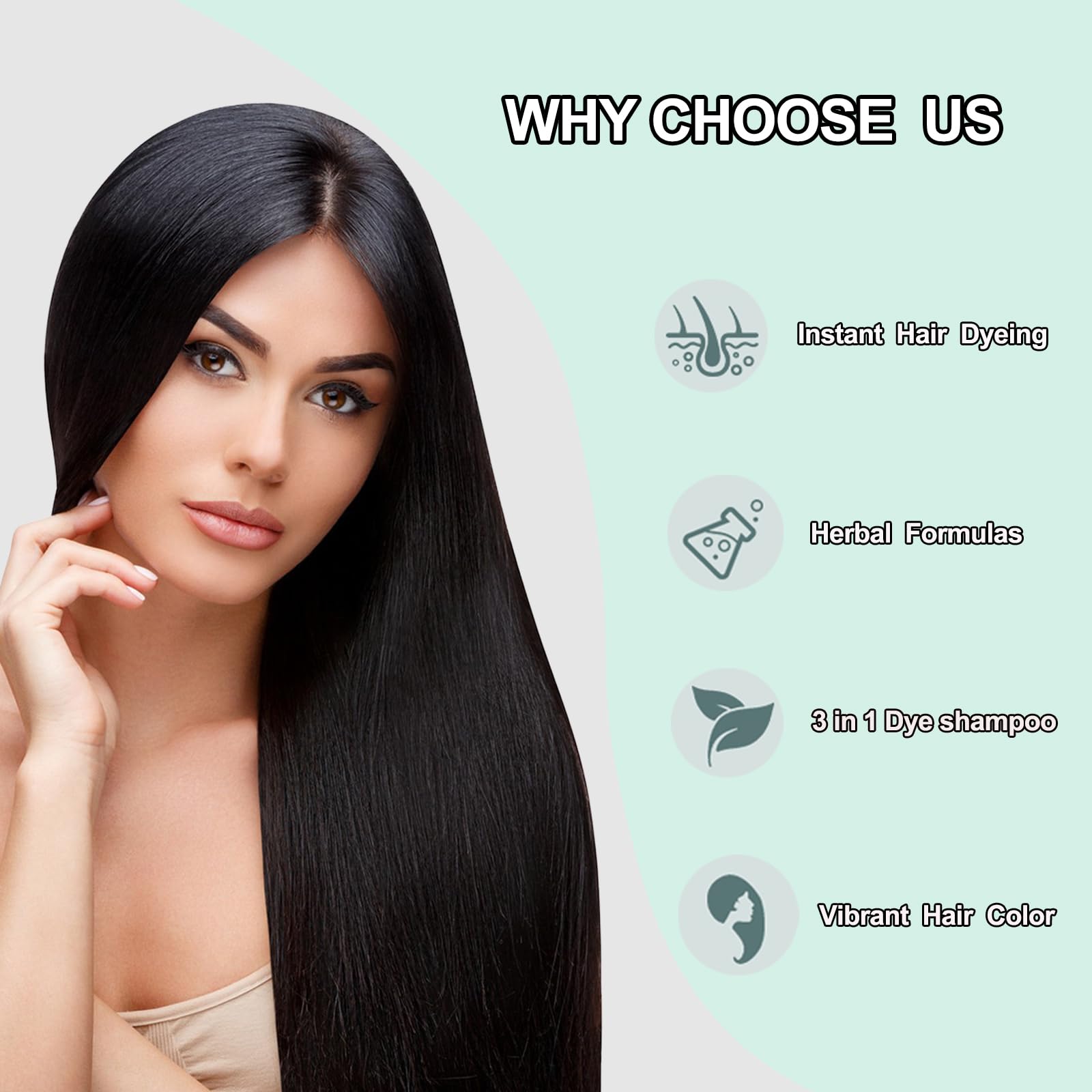 Fvquhvo Champu para Canas closeup shows 3-in-1 cleanse, color, and condition.