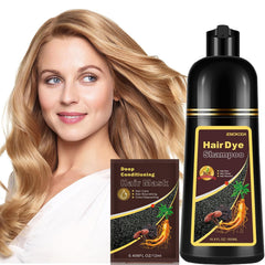 Fvquhvo Instant Hair Color Shampoo packaging for easy at-home use.