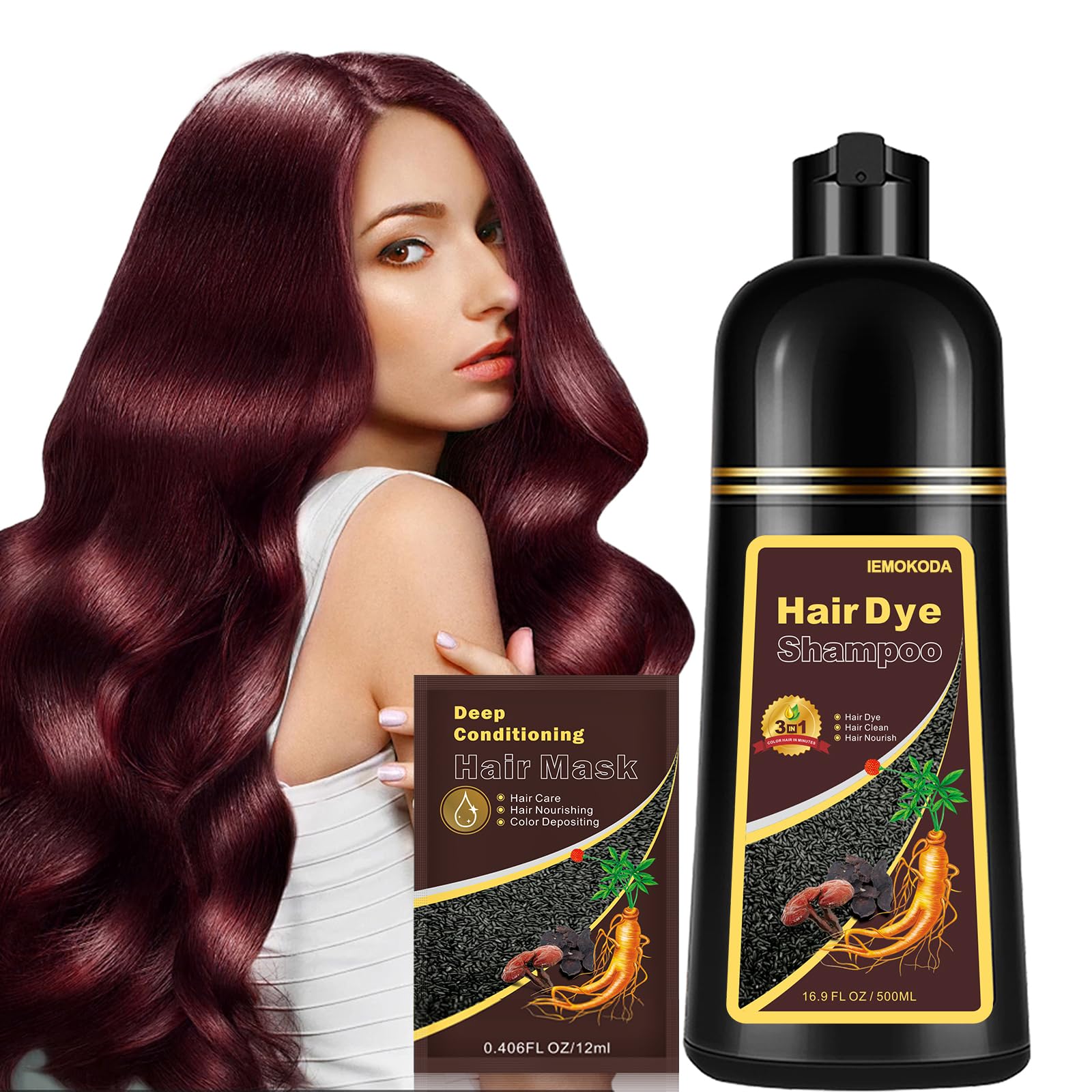 Fvquhvo natural hair color shampoo gray coverage demonstrates gray strand concealment for a salon look