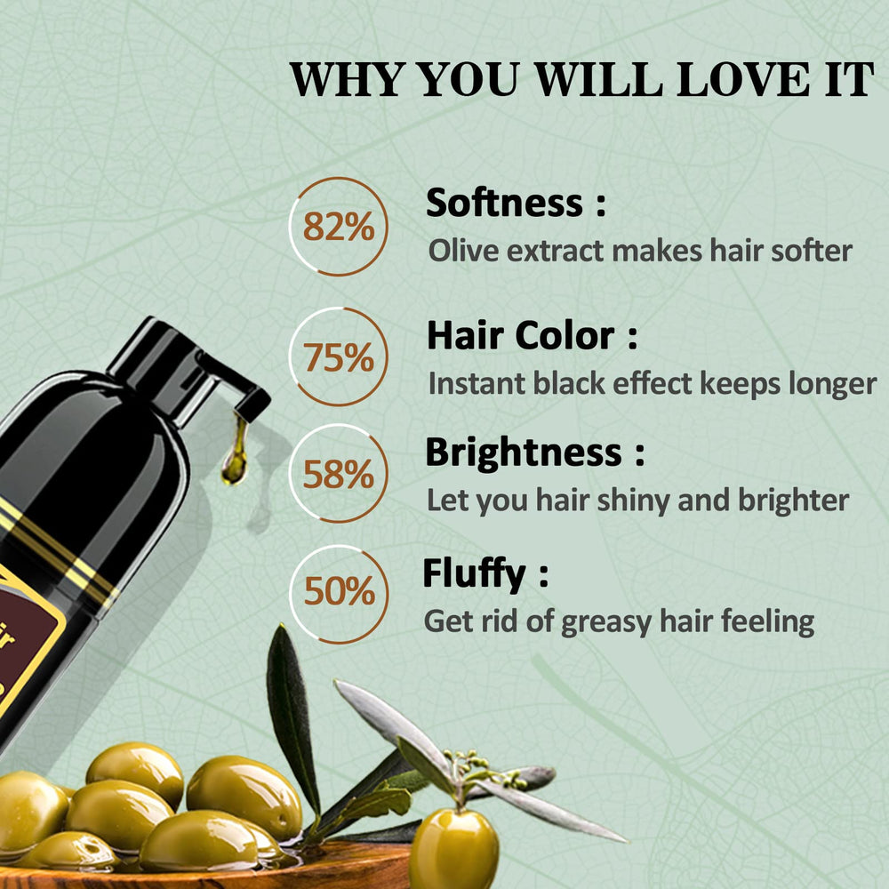 Fvquhvo Shiny, healthy-looking black hair after use.
