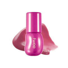Fwee 3D Voluming Gloss Currant 70% swatch shows rich pigment and high shine.