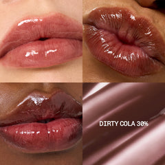 Fwee 3D Voluming Gloss closeup highlighting high-shine non-sticky finish for day-to-night wear