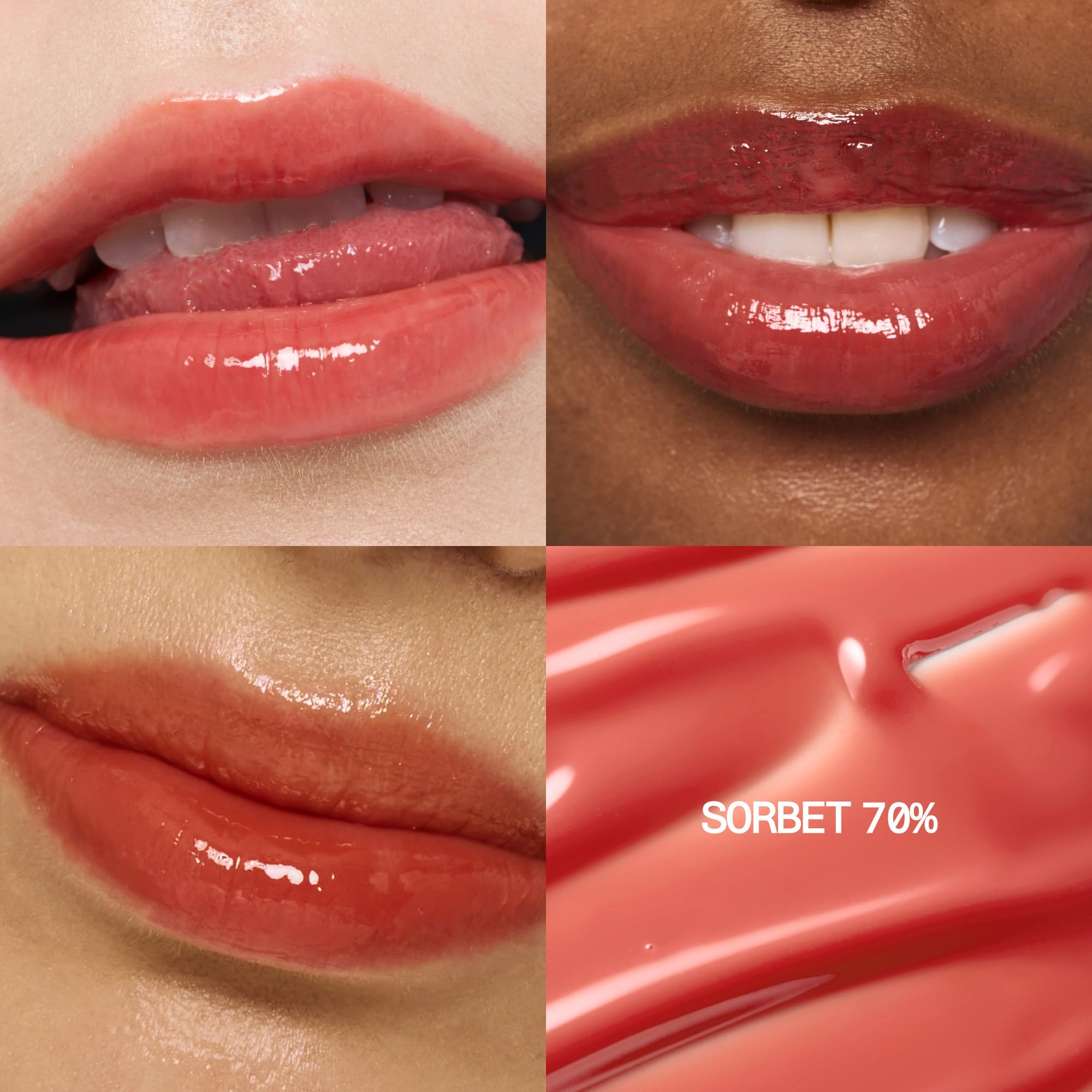 fwee 3D Voluming Gloss Sorbet 70% smooth-application offers vivid color with a non-sticky glide